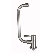 Wallmount stainless steel neck kitchen faucet