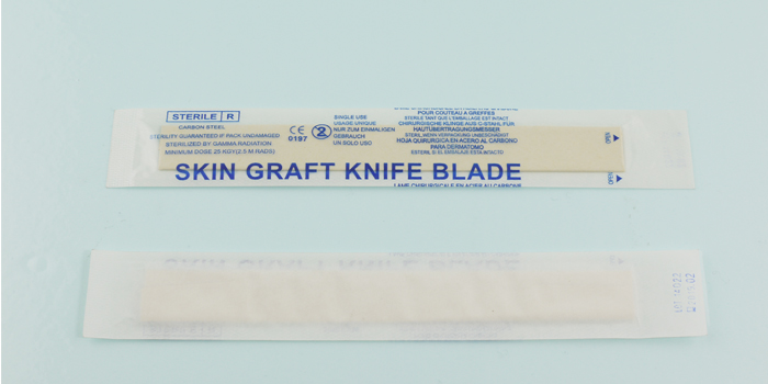 Imballaggio della lama dell'innesto della pelle Packing of Skin graft blade