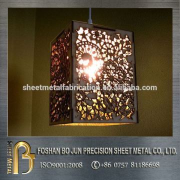 2016 sheet metal fabrication customized ceiling lamp laser cutting pattern