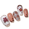 Mini Flatback Kwiat Nail Art Decor Sztuczne Zwierząt Niedźwiedź DIY Craft Szlam Wypełniacz Przypadku Telefonu Handmade Ornament