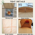 Waterproof Air Inflatable luxury Cabin House Cotton Tent