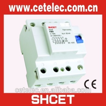 F362 F364 2P 4P residual current circuit breaker switch