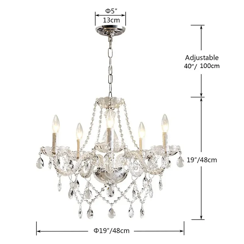 Modern Crystal Glass Branch Pendant Light for Stylish Ceilings