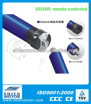 lower noise projection screen tubular motor