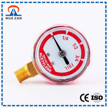 Red Case Manometer Vibration-Proof Welding Pressure Gauge