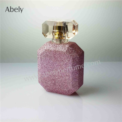 Shinny Pink Perfume Glass Bottles for Women's Spray