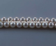 AAA 7-7.5mm white akoya loose pearls strand
