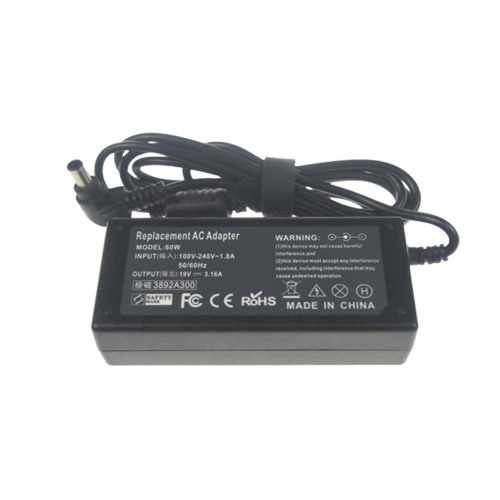 Adaptador de Alimentação CA de 60W 19V 3.16A para Fujitsu