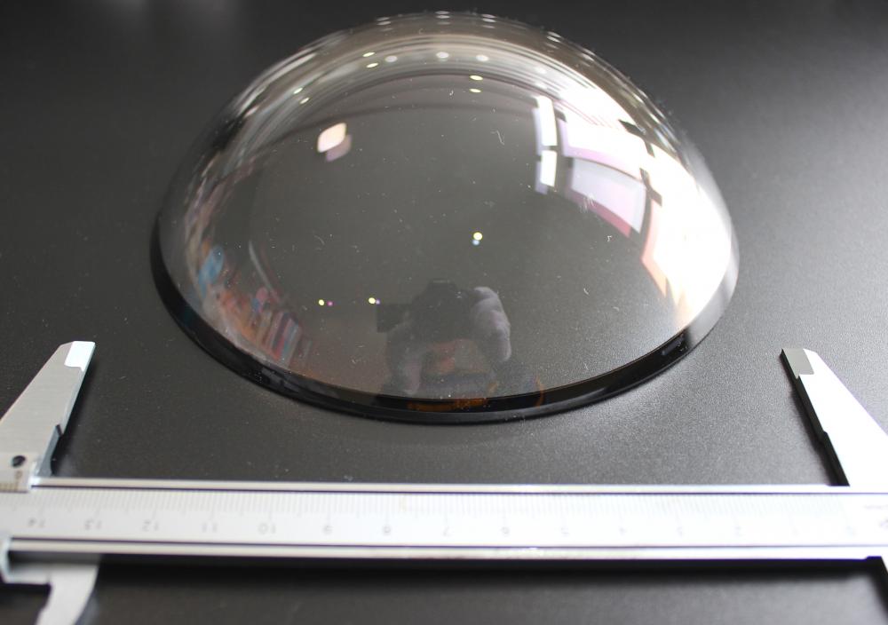 Lente de cúpula de vidro HK9 com diâmetro de 300 mm