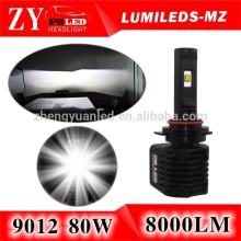 80w 8000lm 9012 led single beam 50000 hrs lifespan headlight bulbs