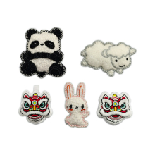 Creative filling embroidered logo badge