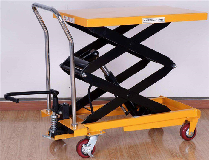 150kg manual lift table