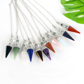 Natural Gemstone Crystal Pendants
