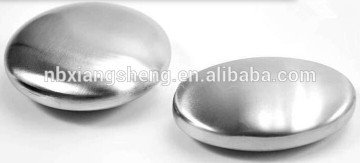 Oval shaped stainless steel soap bar