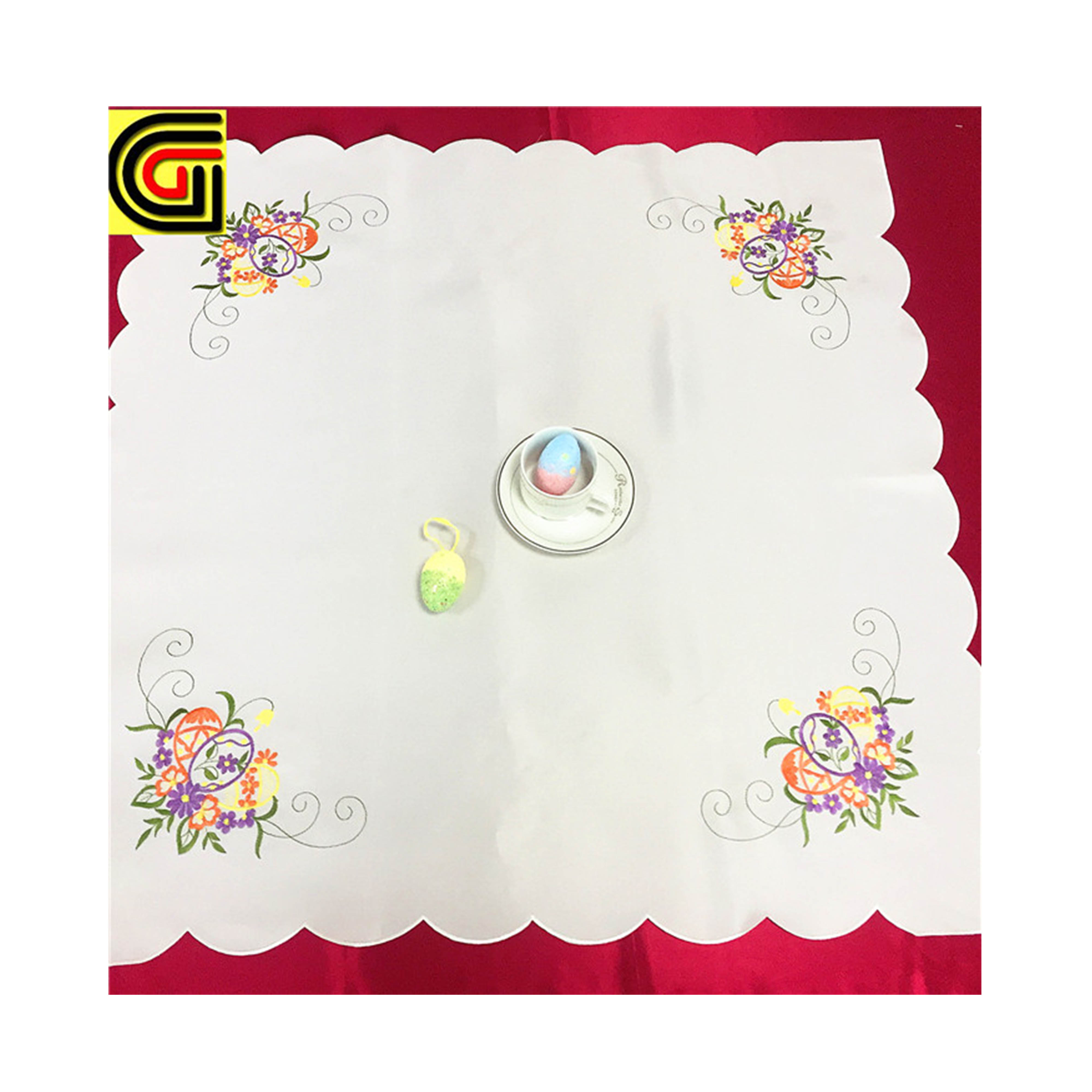 square easter table cloth_table cloth