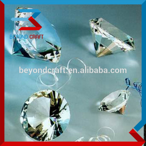 30mm small clear crystal glass diamond machine cut