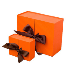 Perfume Packaging Orange Paper Gift Box Empty