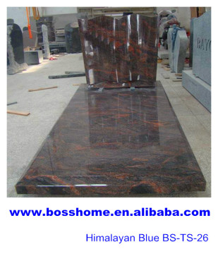 French Style Himalayan Blue Granite tombstones Prices, Granite tombstone and monument