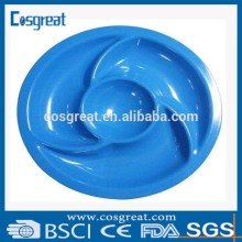 blue melamine chip and dip