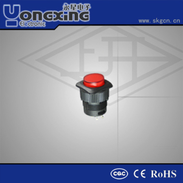 IP40 1A 250V AC 16mm CQC CE illuminated switch / hoist push button switch