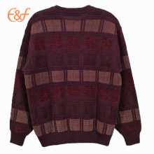 Oversize Heavy Weight  Vintage Maroon Sweater for Men