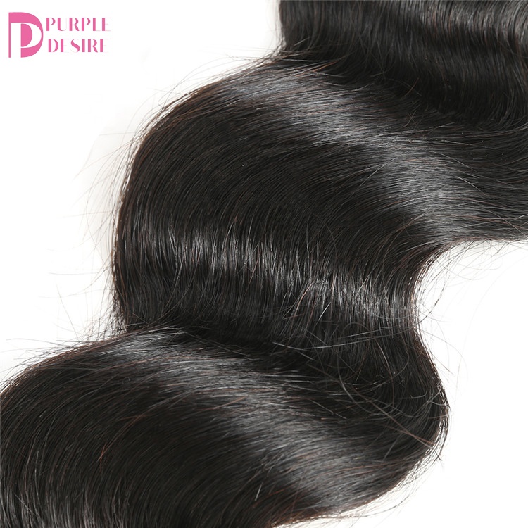 wholesale loose curly Indian human remy hair bundle, natural loose curly virgin bundles with closure