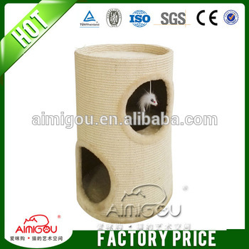 Deluxe cat scratching tree & happy pet cat tree with three cave