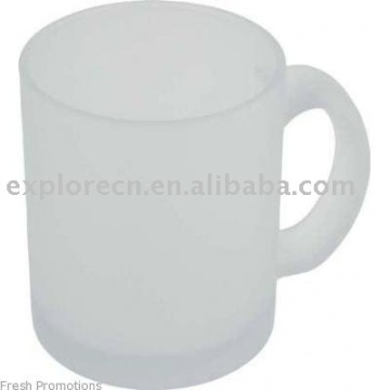 glass mug for transparent logo