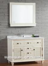 Floor Mounted Classical Hotel Bathroom Vanity Base Cabinet