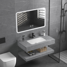 Modern Wall-Mounted Bathroom Vanities with Mirrors