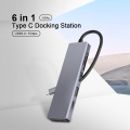 6 in 1 type C docking station