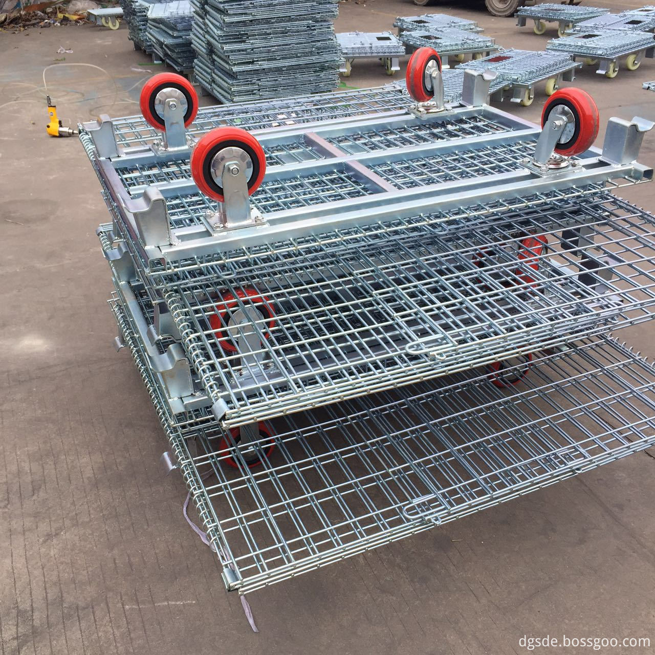 Wire Cages with Wheels