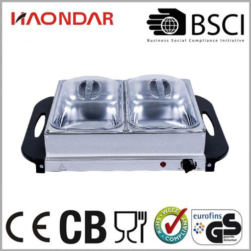 Buffet de 200 watts 2 Pan Food Warmer