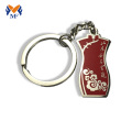 Metal custom shape hard enamel keyring