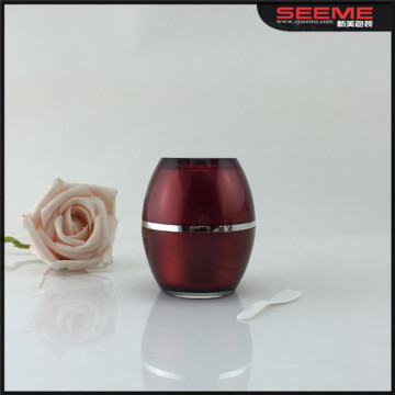 red egg shape containers for honey skin facial cream