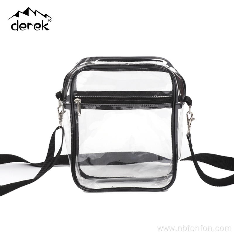 PVC transparent fashionable shoulder bag PVC environmentally