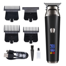 Professional Cordless Electric Shavers with LCD Display for Men