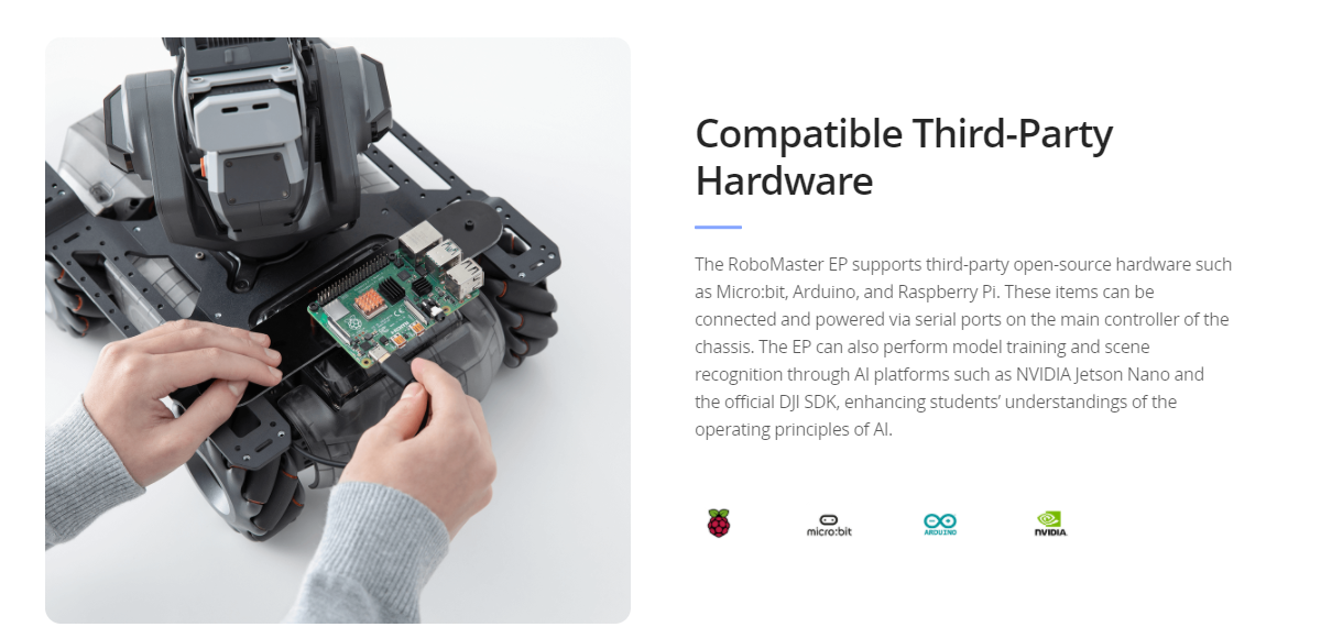 DJI Learning Unleashed ROBOMASTER EP For Rich teaching materials