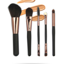 5Pcs Travel Mini Goat Hair Makeup Brushes Set