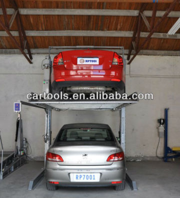 Garage hydraulic 2 level parking lift