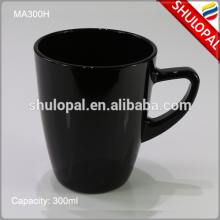Heat Resistant Black Opal Glass Mug 300ml Black Opal Glass Tableware Black Opal Glass Dinnerware