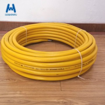 Yellow PVC jacket natural gas hose