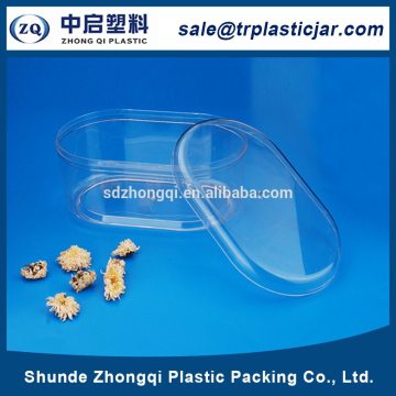 Trade assurance supplier 300ml circinal PS plastic box,300ml circinal big airtight plastic food container