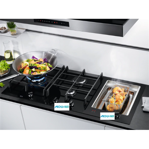 Gas Cooktop Black 2 Ring Hob