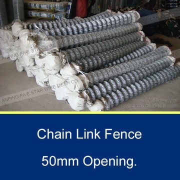 residential glavanized chain link mesh with plain weave