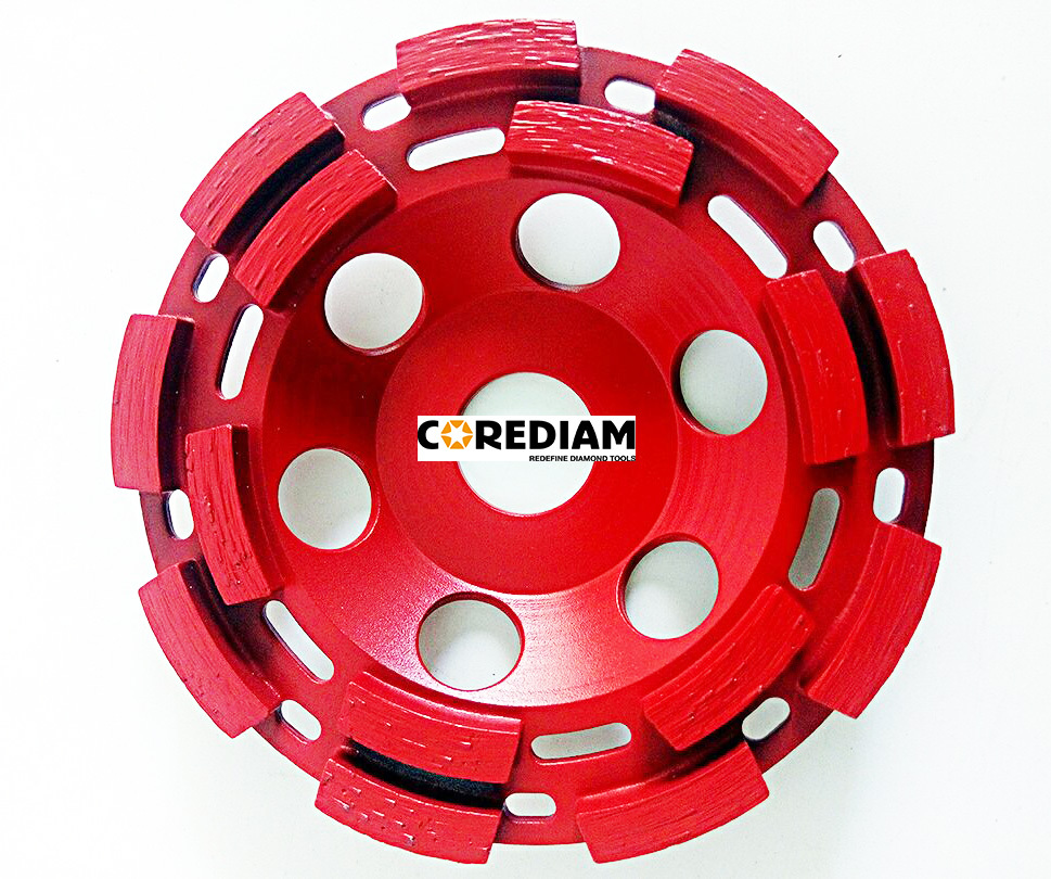 Double row grinding cup wheel 