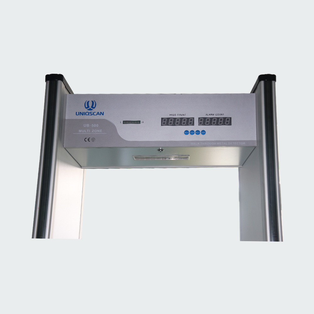UNIQSCAN UB500 6/12/18 zones are available walk through metal detector, competitive price door fram metal detector made in china