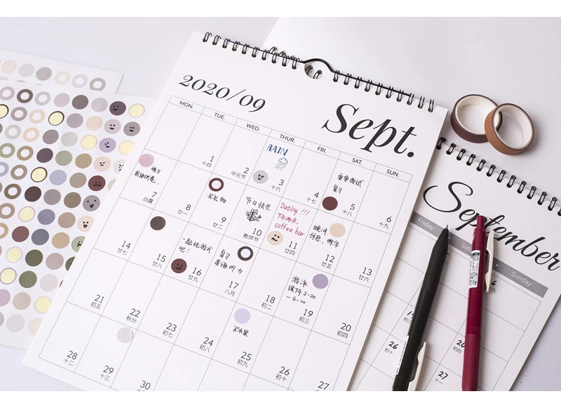 Simlicity Monthly Tearable Desk Calendar