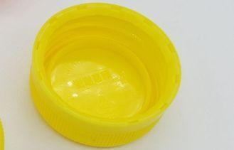 Yellow Mineral Water Bottle Caps , 38mm Plastic Caps QS / S