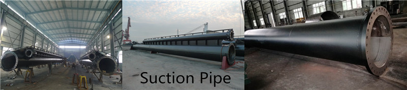 Pump suction discharge dredging pipes